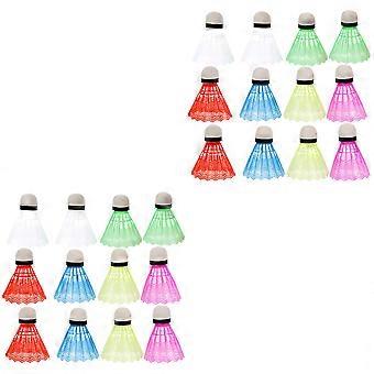 Fitness Badminton Shuttlecocks Plastic for Outdoor Playing 48Pcs Set