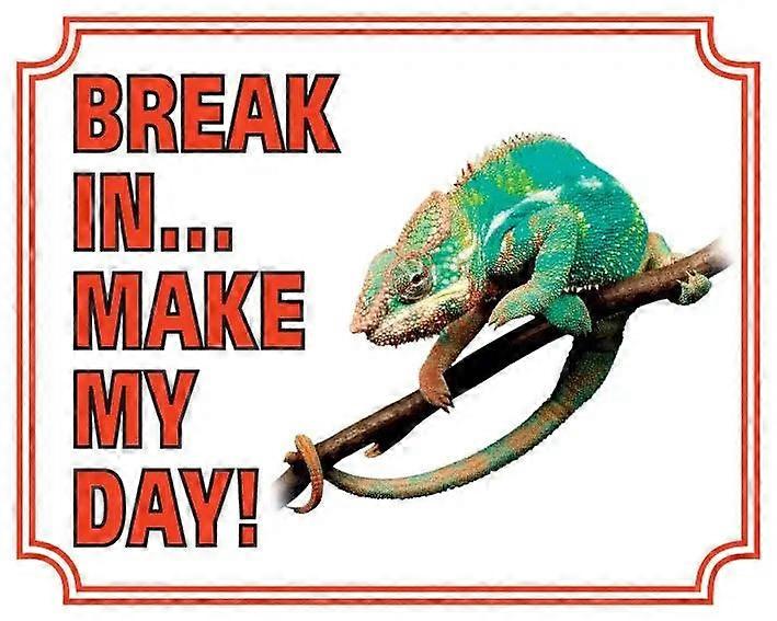 Sticker King Chameleon Waking Board - Break In Make My Day