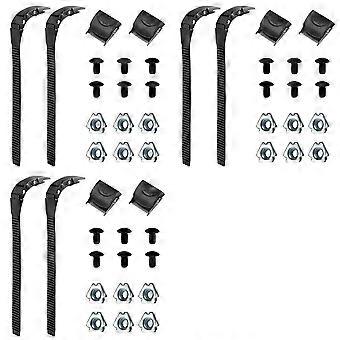 6X Roller Strap Shoes Skating Buckle Parts Replacement Straps Energy Leash Snowboard Binding Belt Tight Buckles
