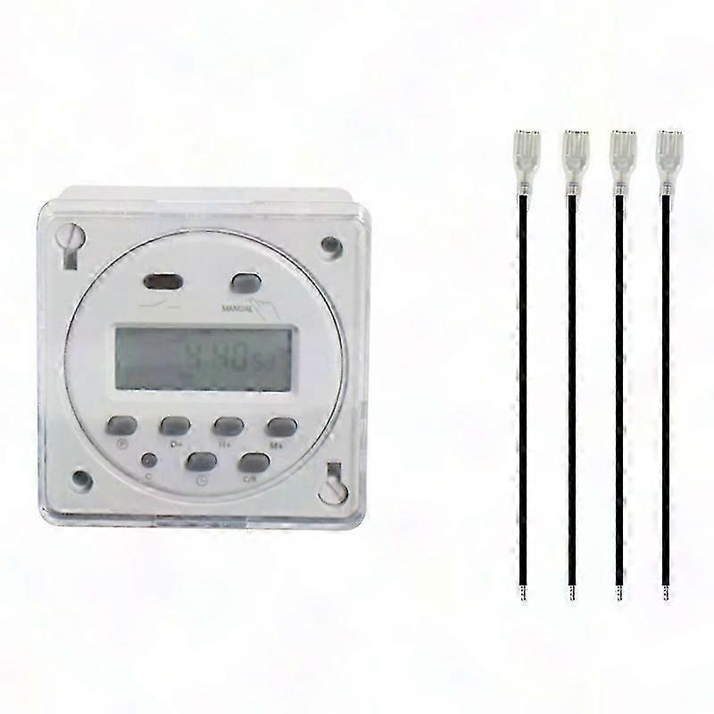 Programmierbare Zeitschaltuhr 12V 16A mit LCD-Display
