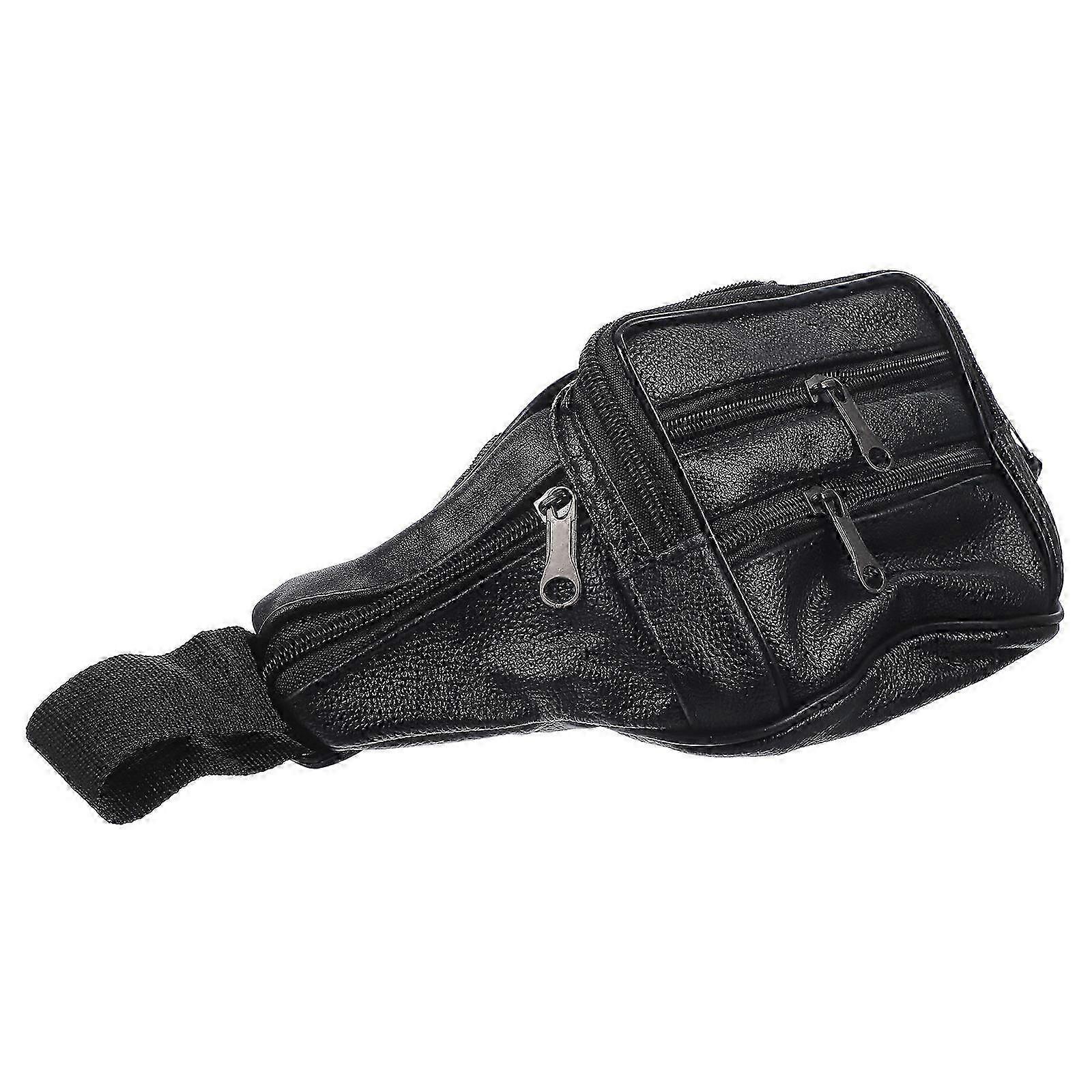 Waterproof Leather Waist Bag Compact