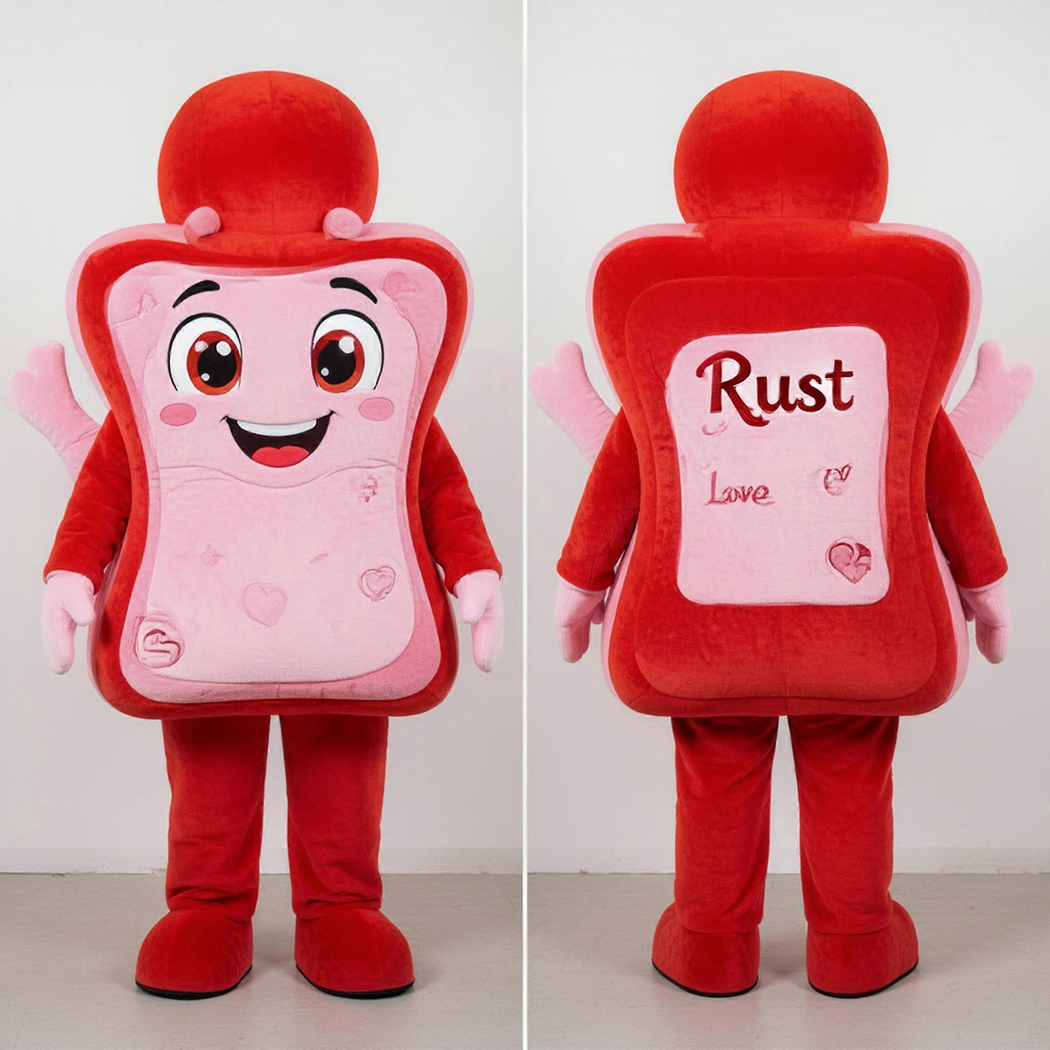 MASTICOT Rust Orange Charming Love Letter Mascot