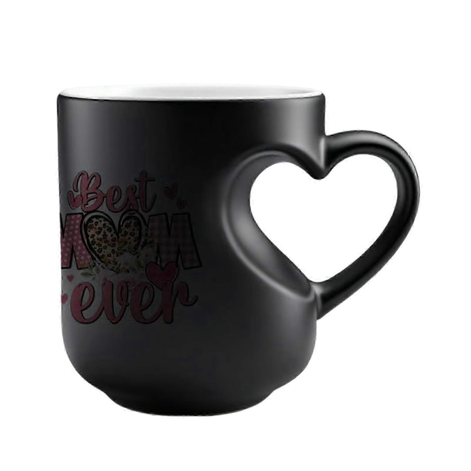 Ceramic Colour-Changing Mug Heart Handle