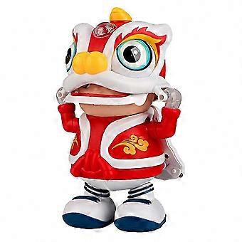 Interactive Musical Lion Dance Toy for Kids Realistic Walking Shaking Chinese New Year Gift