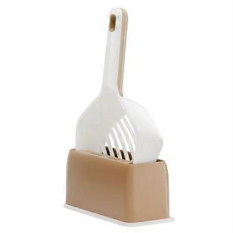 Cat Litter Utensil Long Handle Cat Litter Fine Holes Deep Scooper