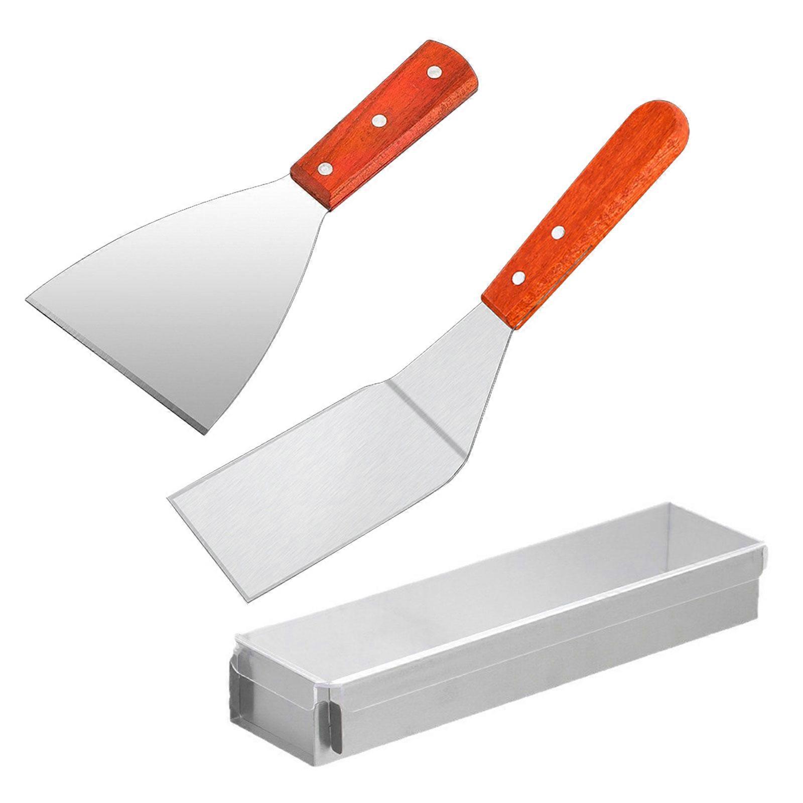 Rectangular Baking Form Set with Removable End Panel, Nonstick Coating, Serving Utensil and Spatula for Cakes and Bread Multicolor