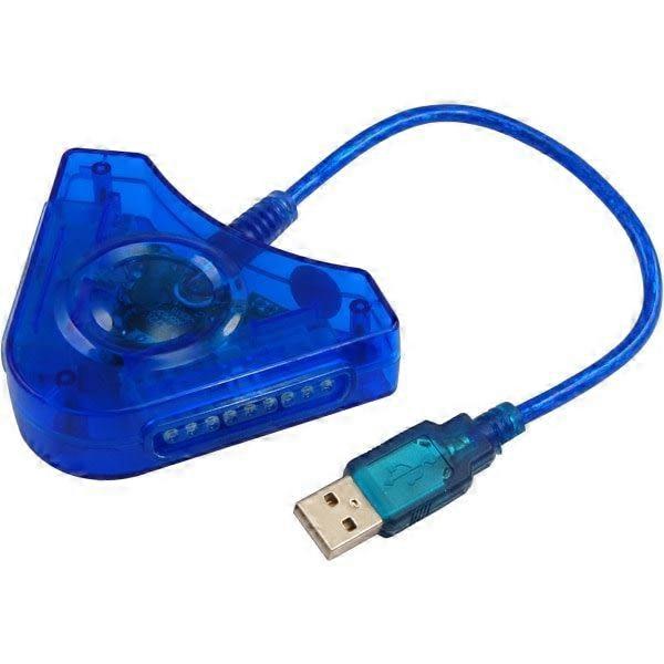 Galaxy 2-Port USB Game Controller Converter for PS2 to PS3