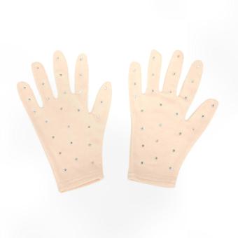 Black S-Size Gloves for Ice Skating, Cold-Season Figure Skating Contests for Outdoor Use