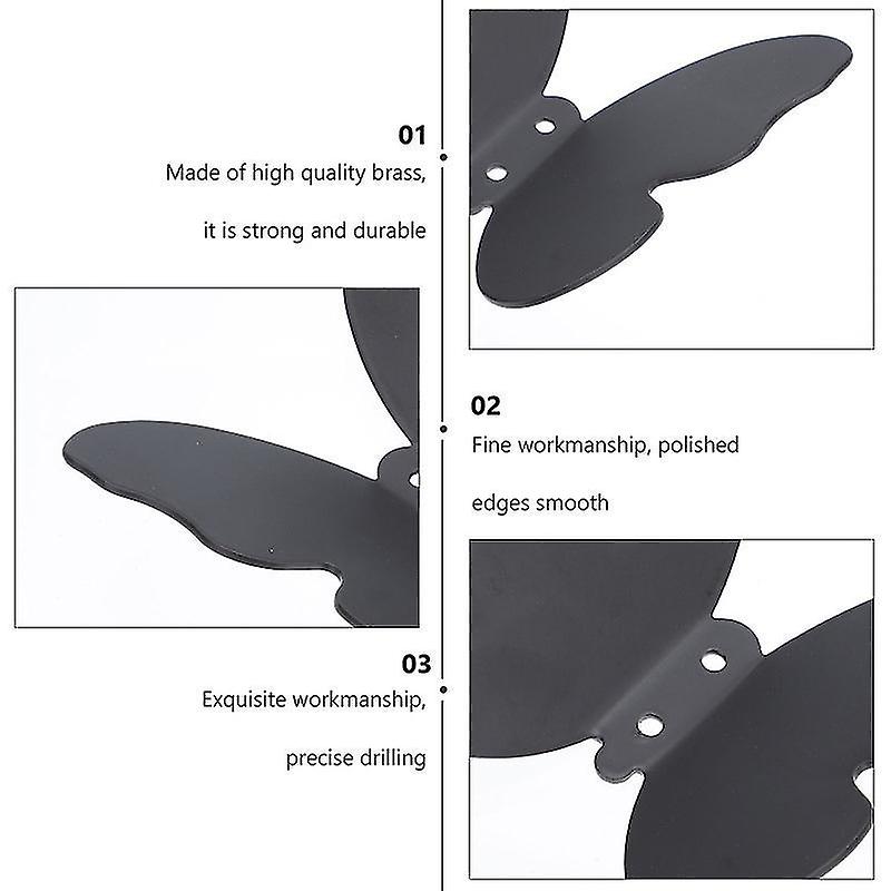 10X9cm Black Robe Hooks 1pc Bathroom Hook Versatile Decorative Hook Multi-functional Clothes Hook