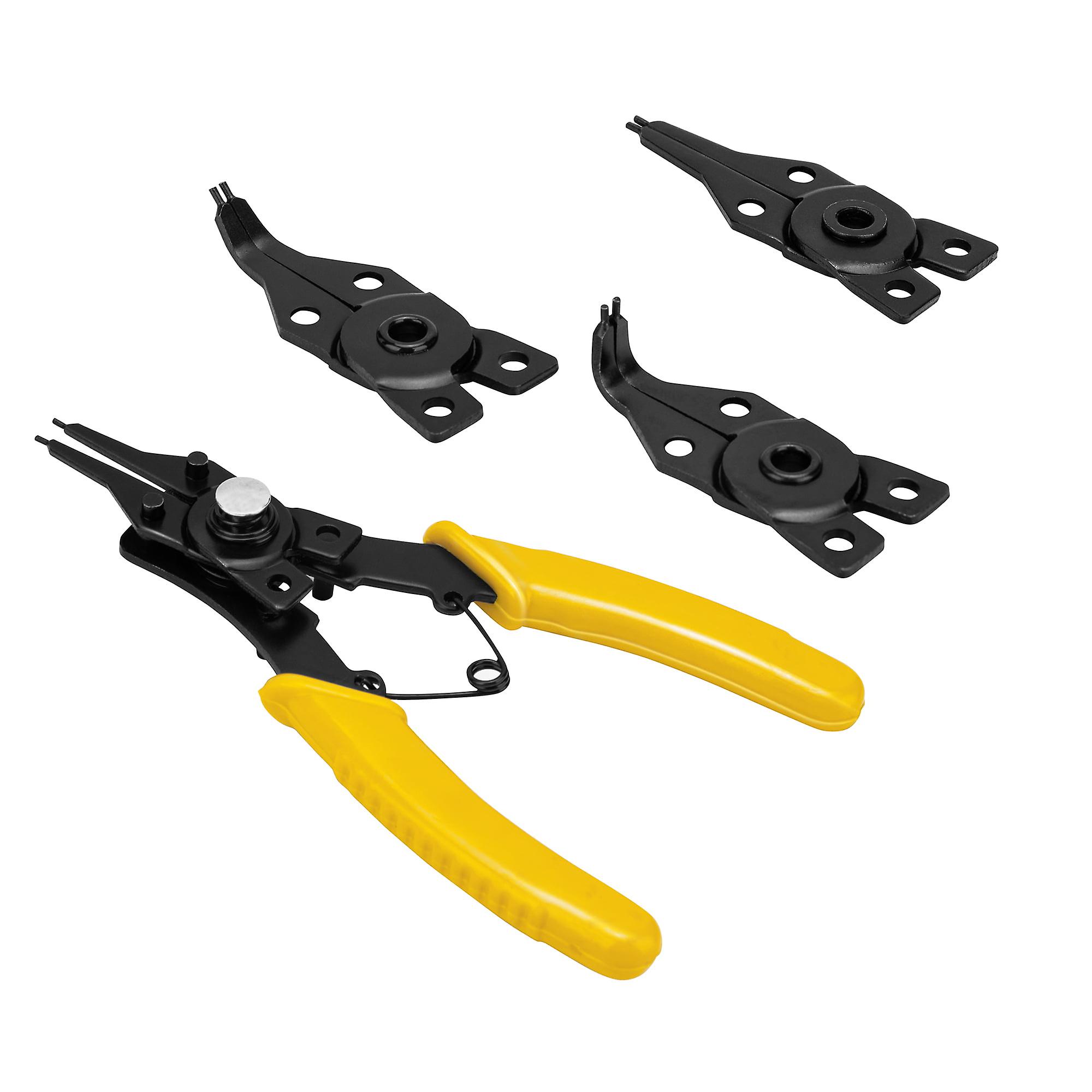 Snap Ring Pliers Set,interchangeable Head Clip Pliers Set For Ring Remover Retaining