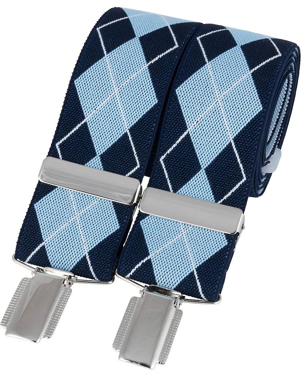 David Van Hagen Diamond Braces - Navy/Blue