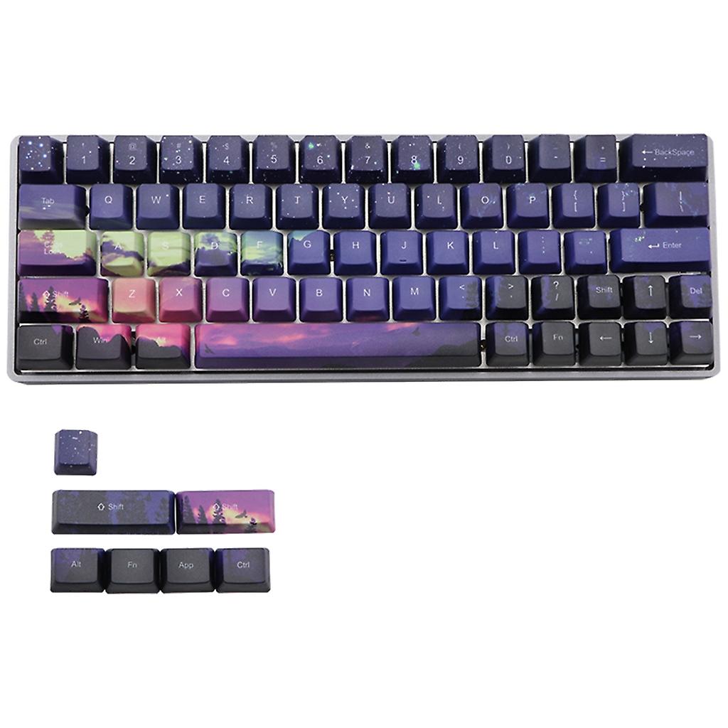 110 Keys PBT Mechanical Keycaps DYE-SUB OEM Dawn Light Theme For 61/64/68/108