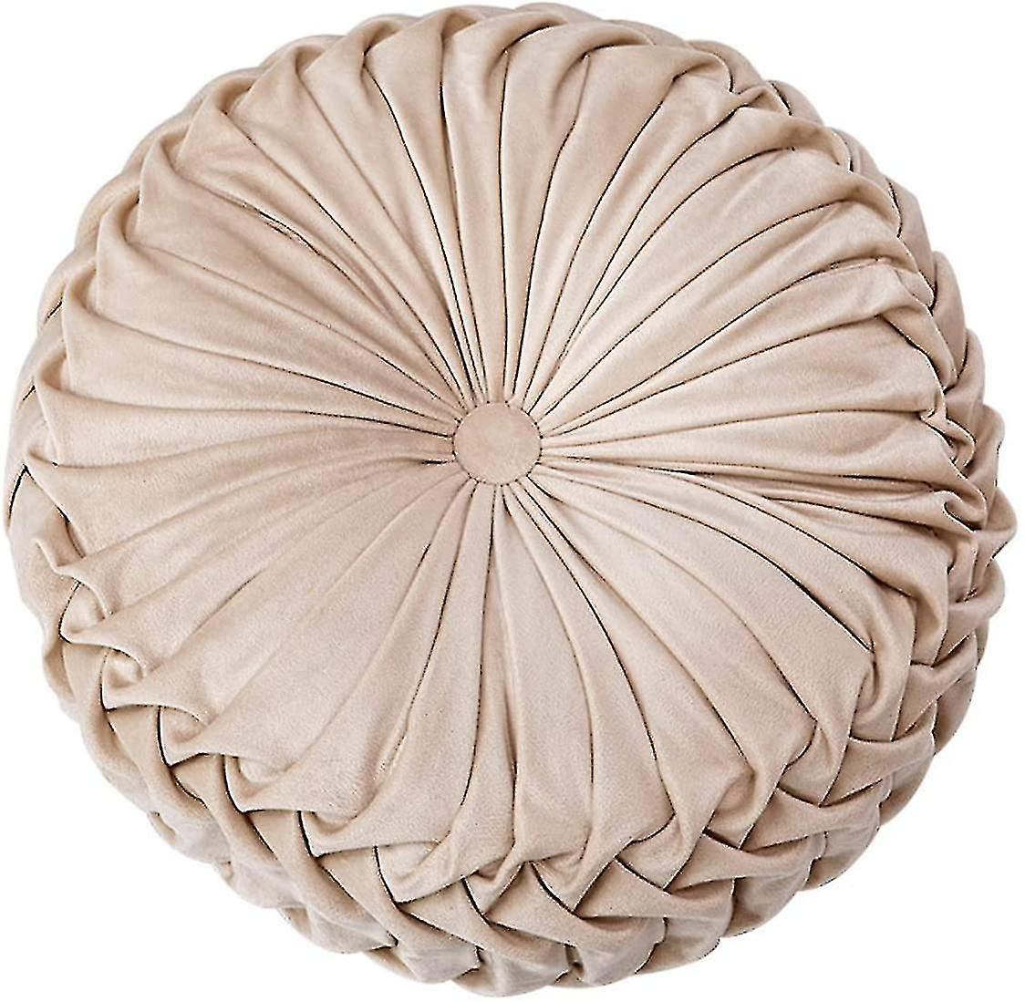 Throw Pillow For Couch Decorative 3d Pumpkin Round Velvet Cushion