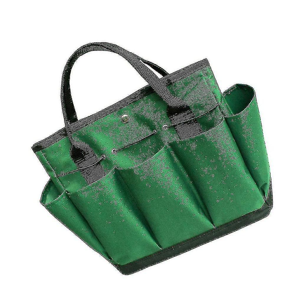 Gardening Tool Storage Bag,garden Tool Bag With With 8 Pockets(1 Pcs, Green)