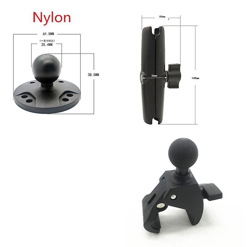 Tough-claw Mount With Double Socket Arm And Round Amps Base Adapter For Garmin