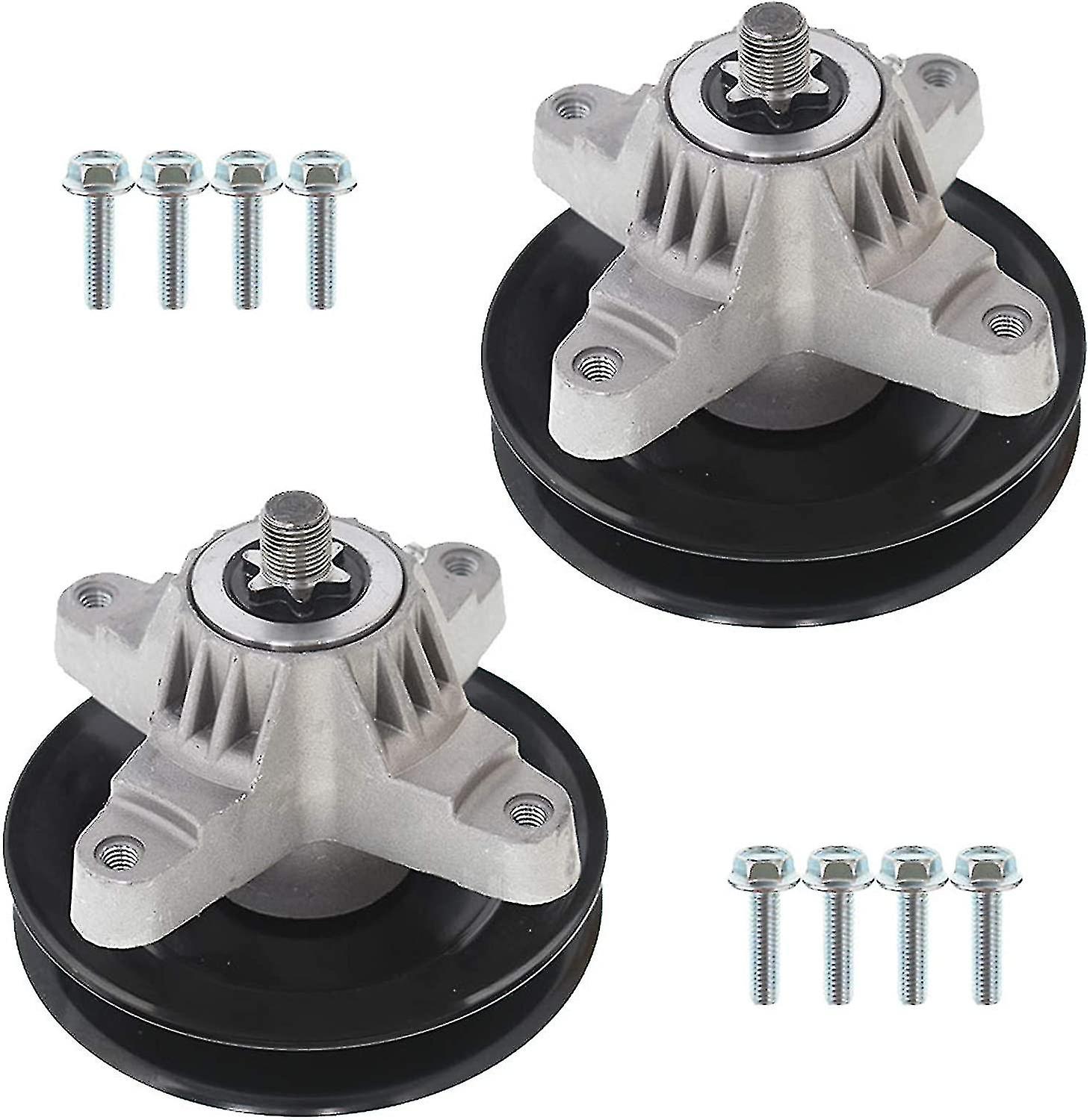 2 Pack Spindle Assembly With Pulley Replacement For Mtd Replacement For Cub Cadet 918-0574 618-0574 918-0574c