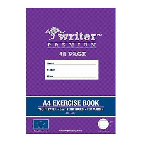 STAR MARGIN Writer Premium A4 Ruled Exercise Book 8mm Durable Board Cover