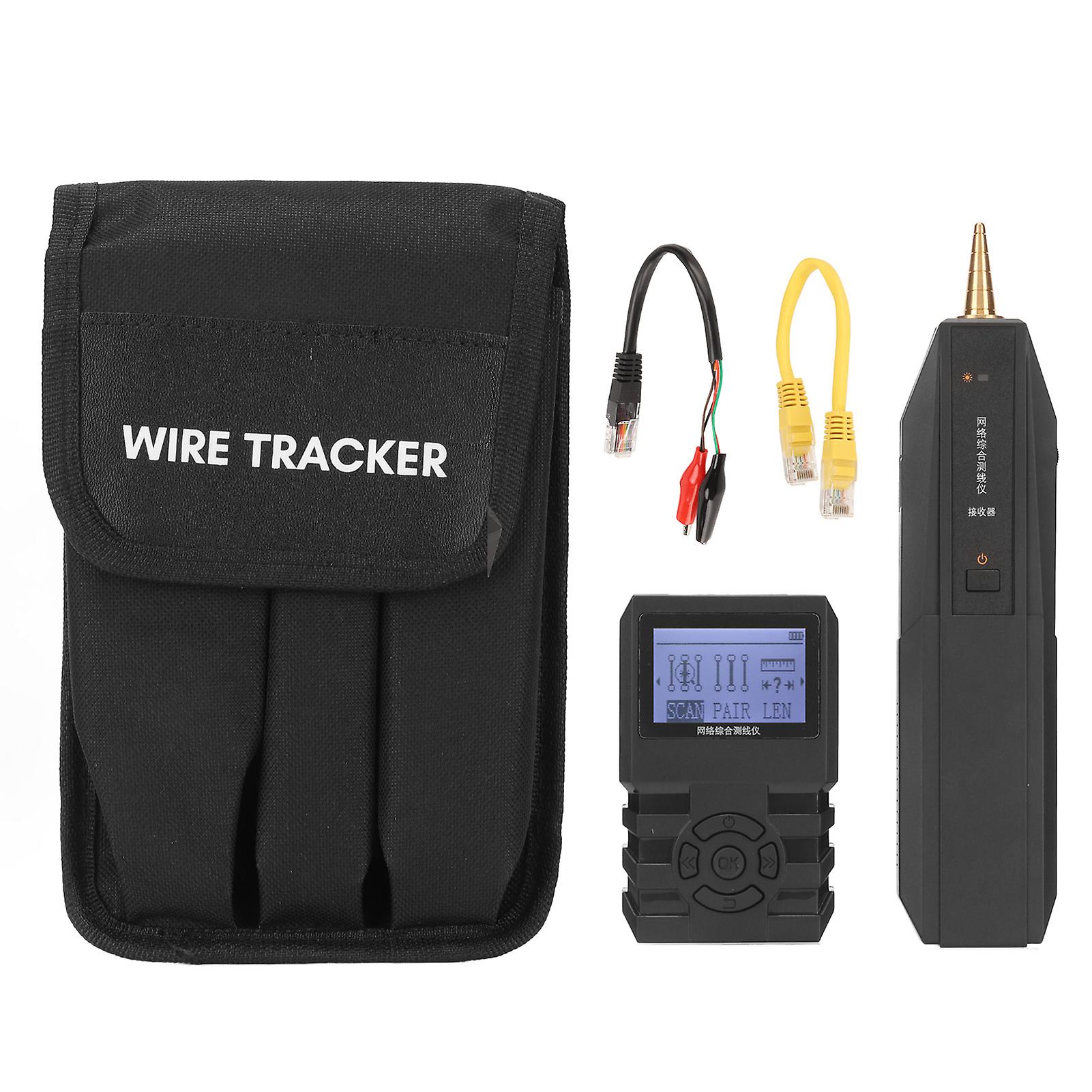 LAN Network Cable Tester PoE Multifunctional LCD Display Screen 5 Scan Modes Ethernet Wire Tracer for RJ45