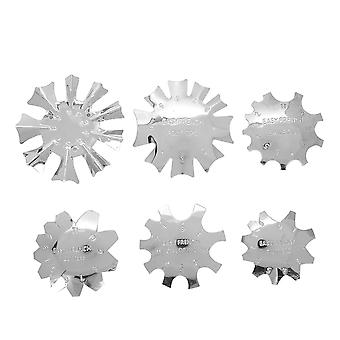6szt Nail Art Edge Trimmer Nail Form Cutter Clipper Styling Nail Template Tools