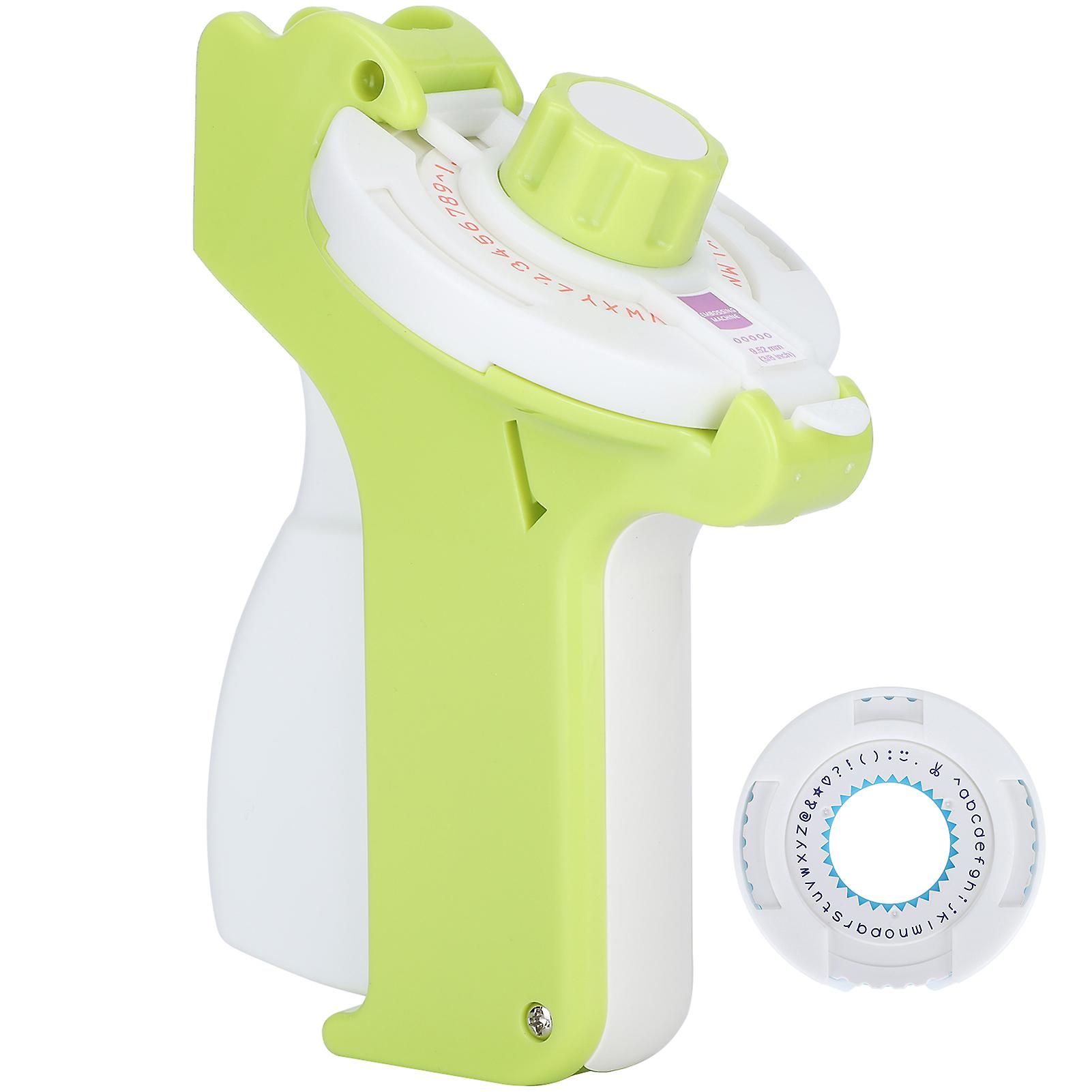 Mini Handheld Label Maker, Portable 3D Embossing Manual Printer with Letter Case and Tape