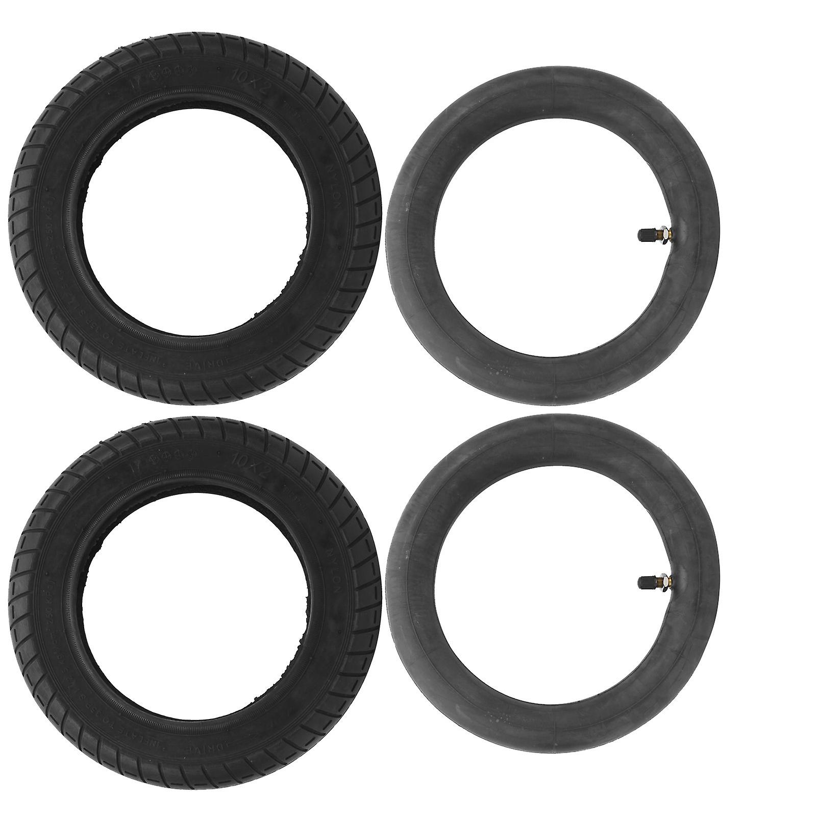 Scooter Tire 10in Cover Tyre Inner Tube Heighten Set Spare Tyre Replacement for XIAOMI M365 Scooter Conversion Tyre Accessories