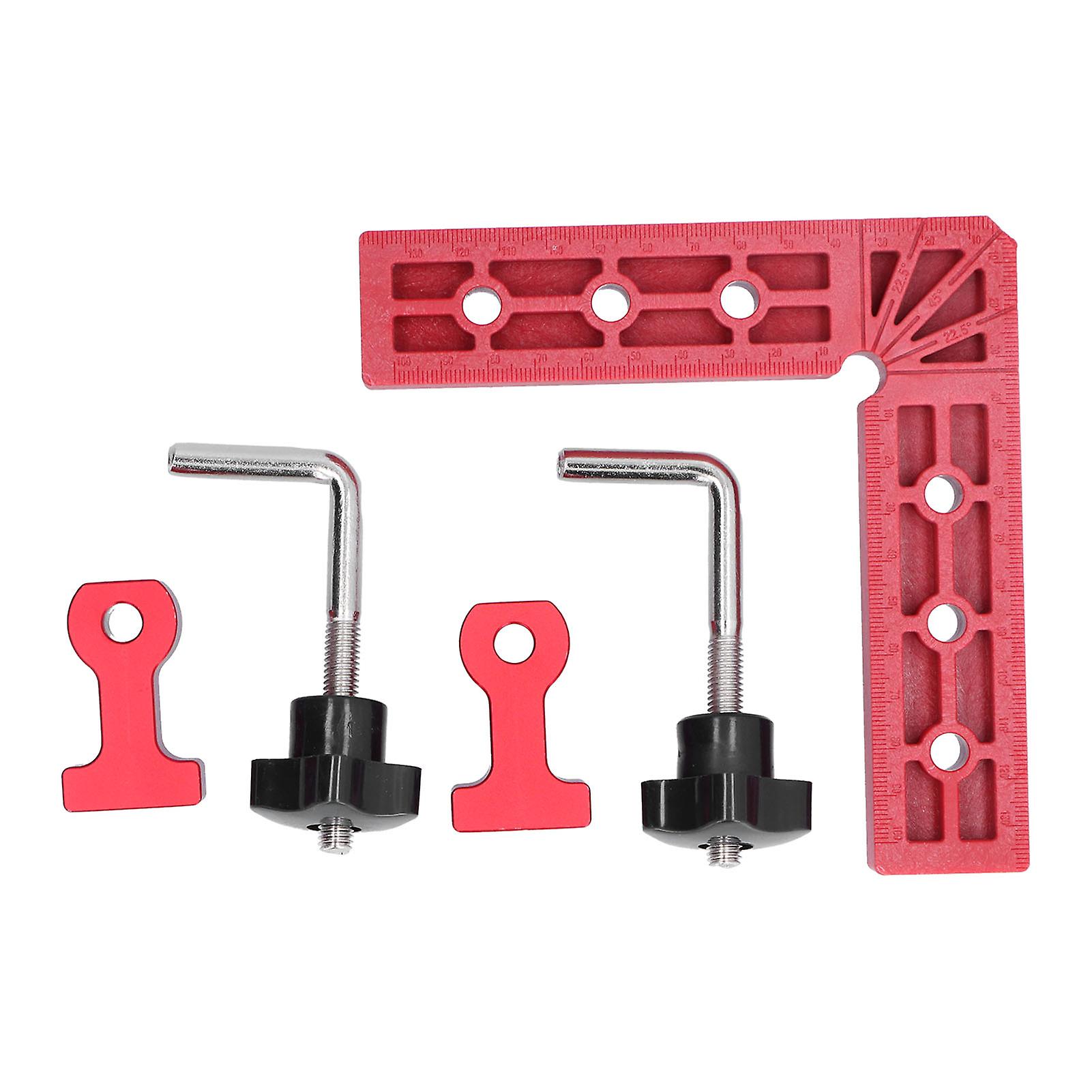 Woodworking 90 Degree Positioning Clamps Right Angle Squares Corner Clamp Ruler for Cabinets Drawers