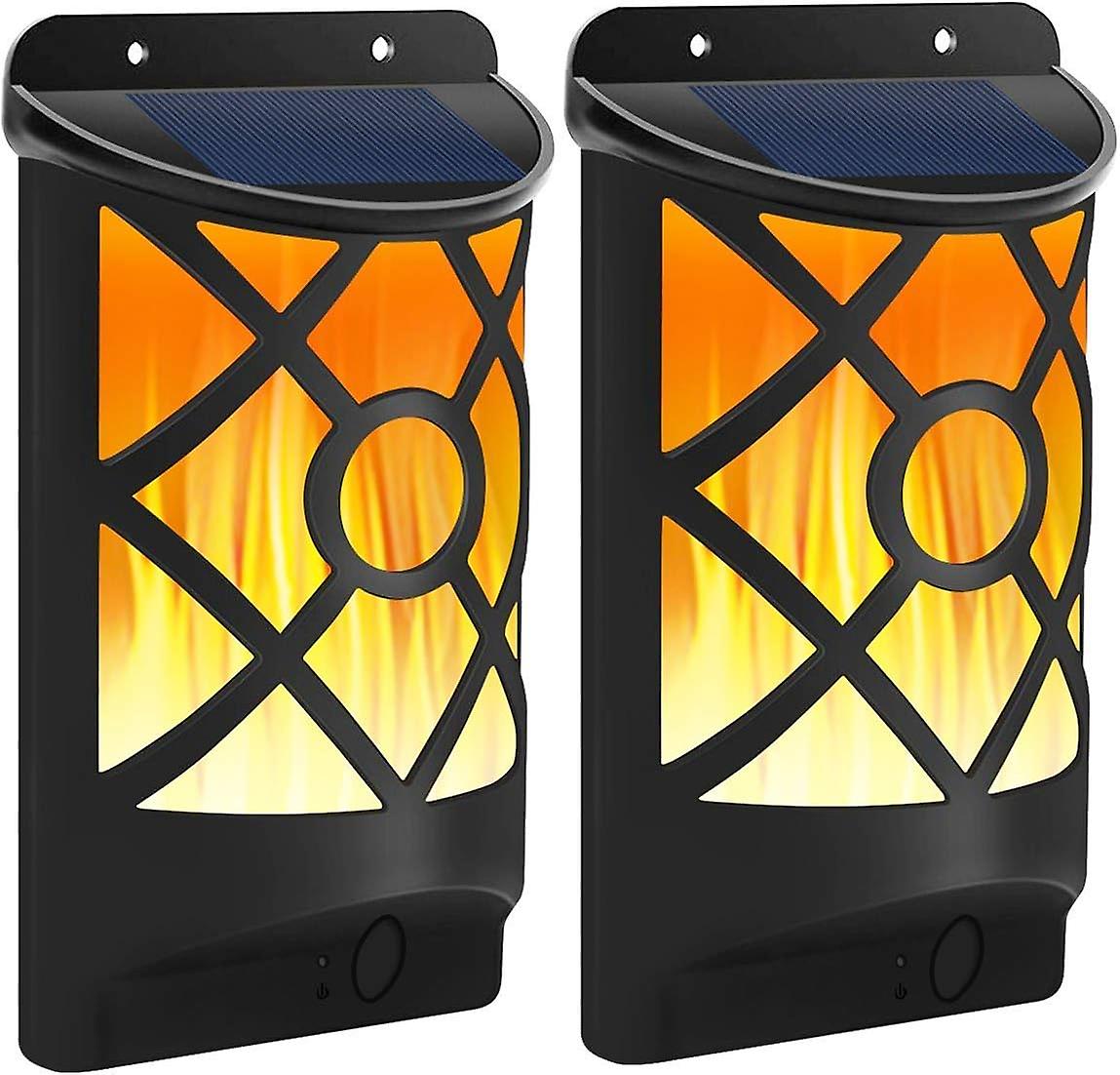 Waterproof Solar Torch Lights Dancing Flame Flickering Solar Lights Landscape Decoration Lighting Dusk to Dawn Auto On/Off Security Solar Torch for G