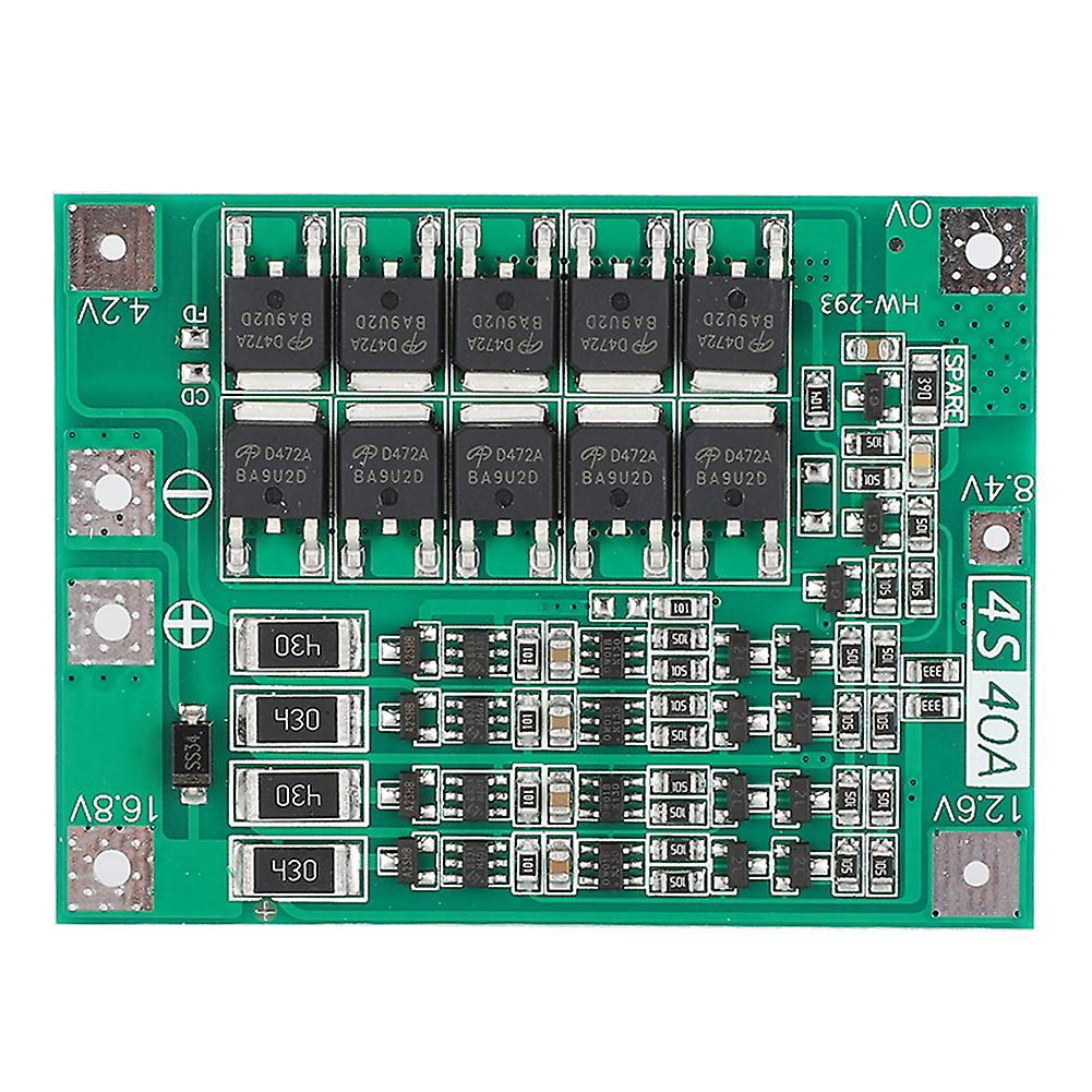 4S 14.8V 16.8V 40A 18650 Li ion Lithium Battery Protection Board with Equalization