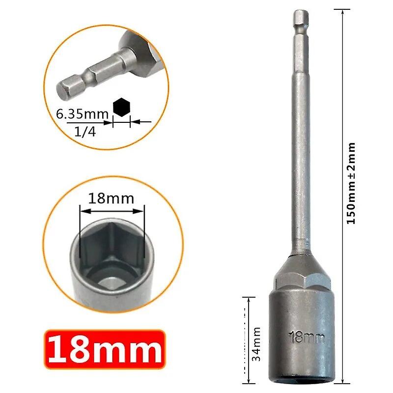 1PC 5.5-19mm Hex Sockets Sleeve Nozzles Nut Driver Screwdriver Hex Nut Nut Driver Drill Driver Bit for Electric Screwdriver Hand Tools~0246