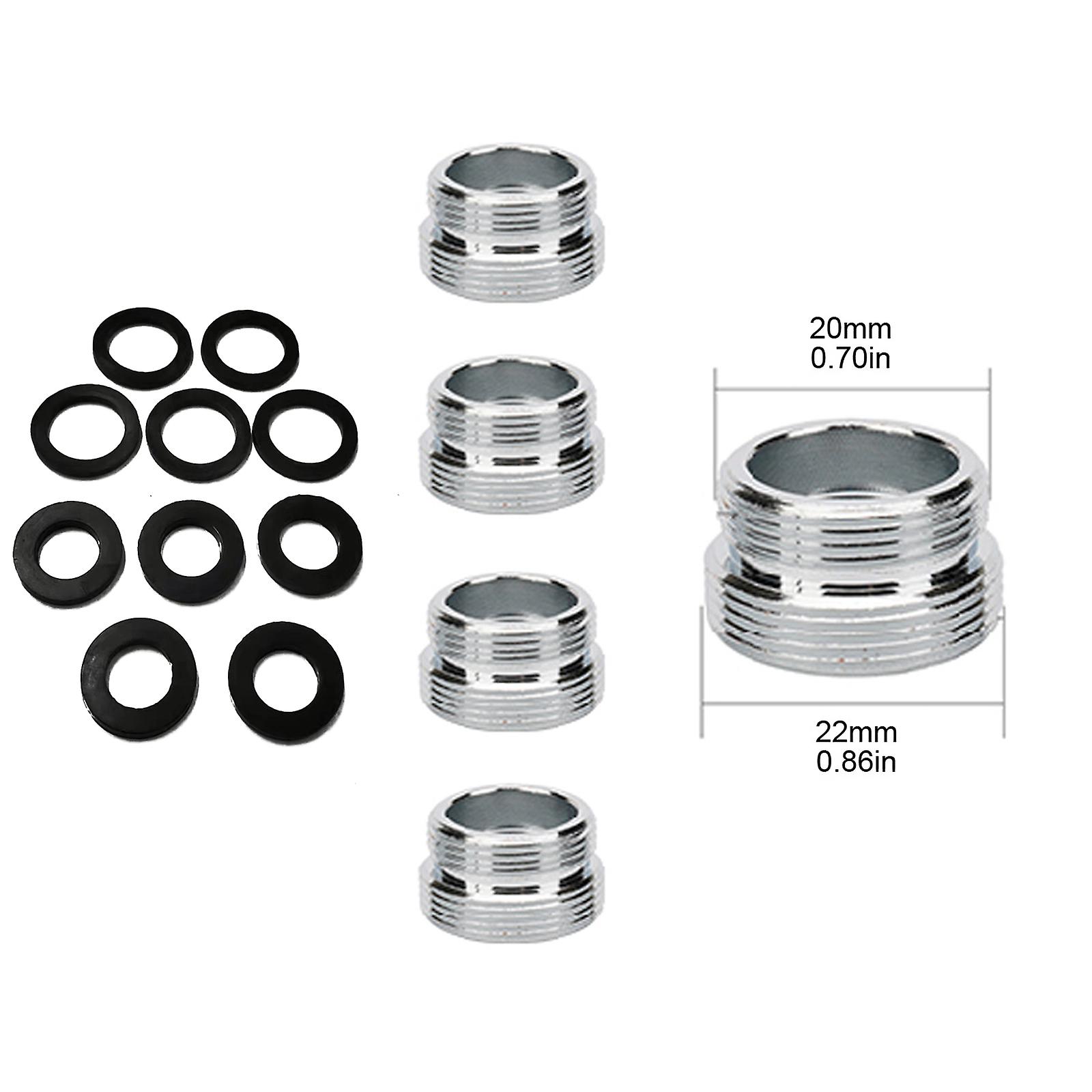 5 stk kran adapter kit vannrenser lufting kontakt messing lufting adapter