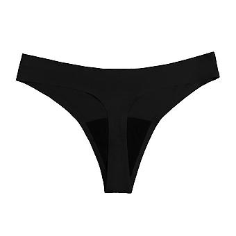 Veeki 3 Pack Women's Breathable Seamless Thong Panties No Show Underwear, SO-1, L