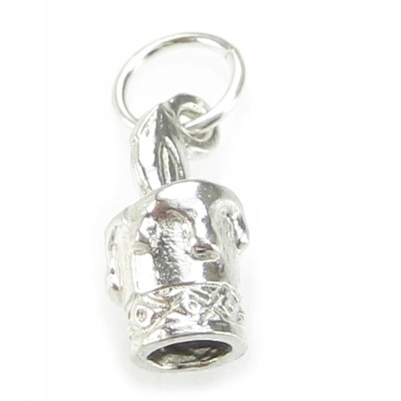 Candle Tiny Sterling Silver Charm .925 X 1 Candles Charms