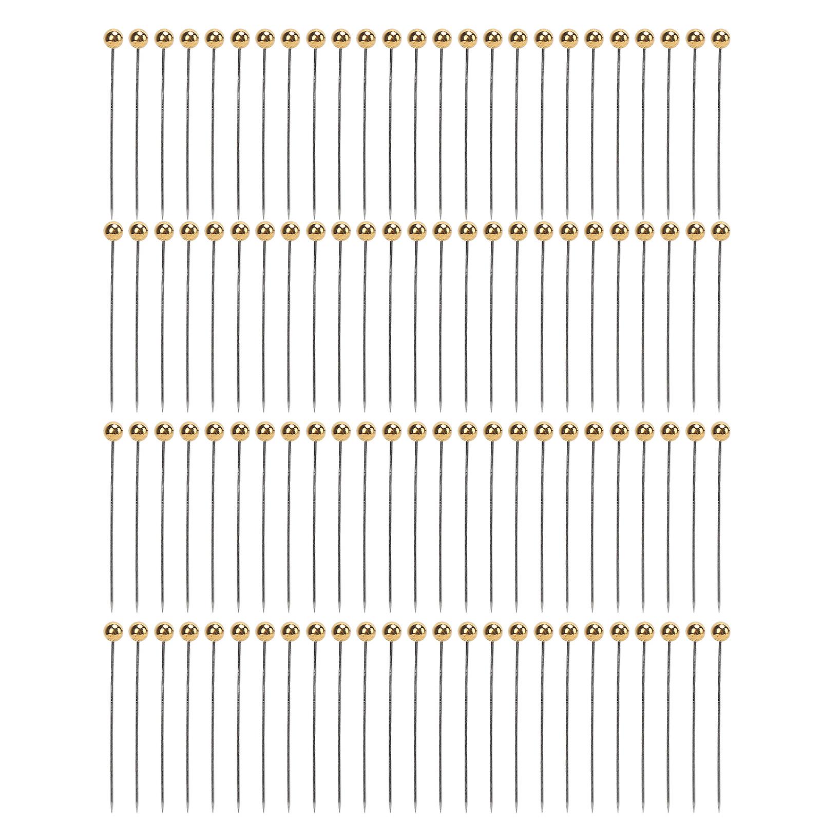 100Pcs Sewing Pins Non Bendable Durable High Temperature Resistant Straight Pins
