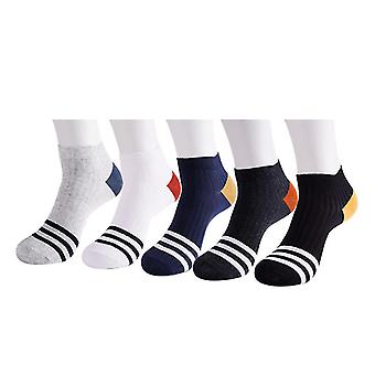 Men Women Mesh Breathable Cotton Casual Athletic Summer Thin Ankle Low Cut Short Socks 5PCS