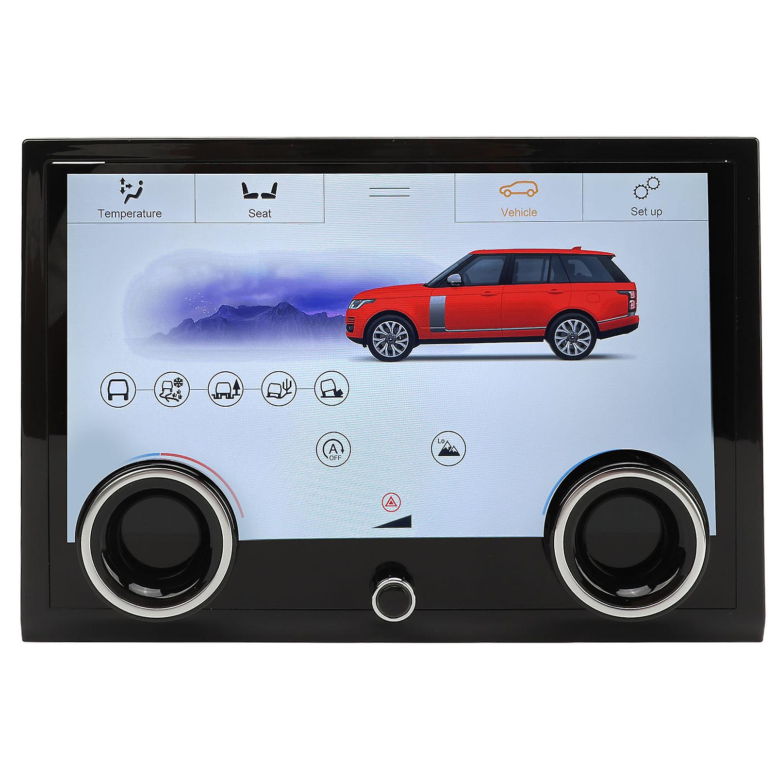 10in Car AC Touchscreen 1080P with Power Window Button Black
