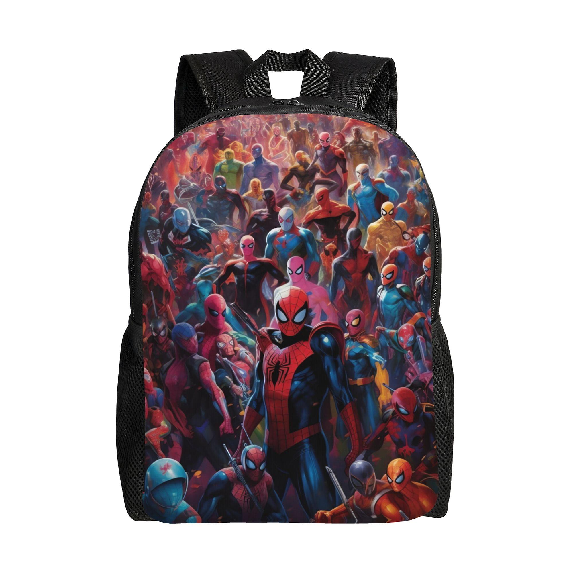 Spider Man Backpack, Adult Kids Simple Lightweight Casual Backpack for Children Student, Travel Backpack Laptop Backpack for College Work Camping