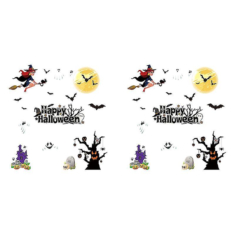 2pcs Halloween Wallpaper For Halloween Decorations