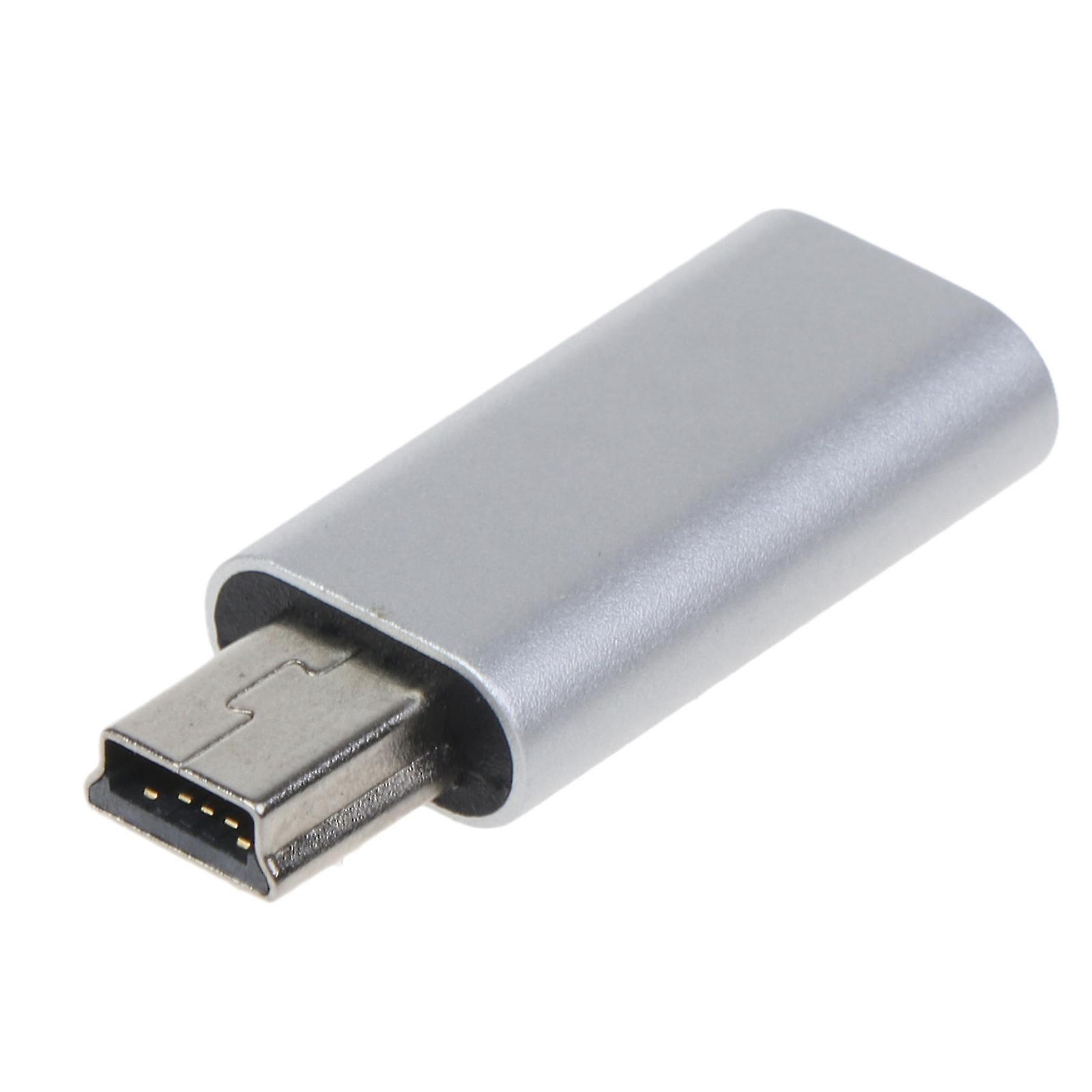 Usb C To Mini Usb Adapter Connector Support Charge & Data Sync For Mp3 Players,