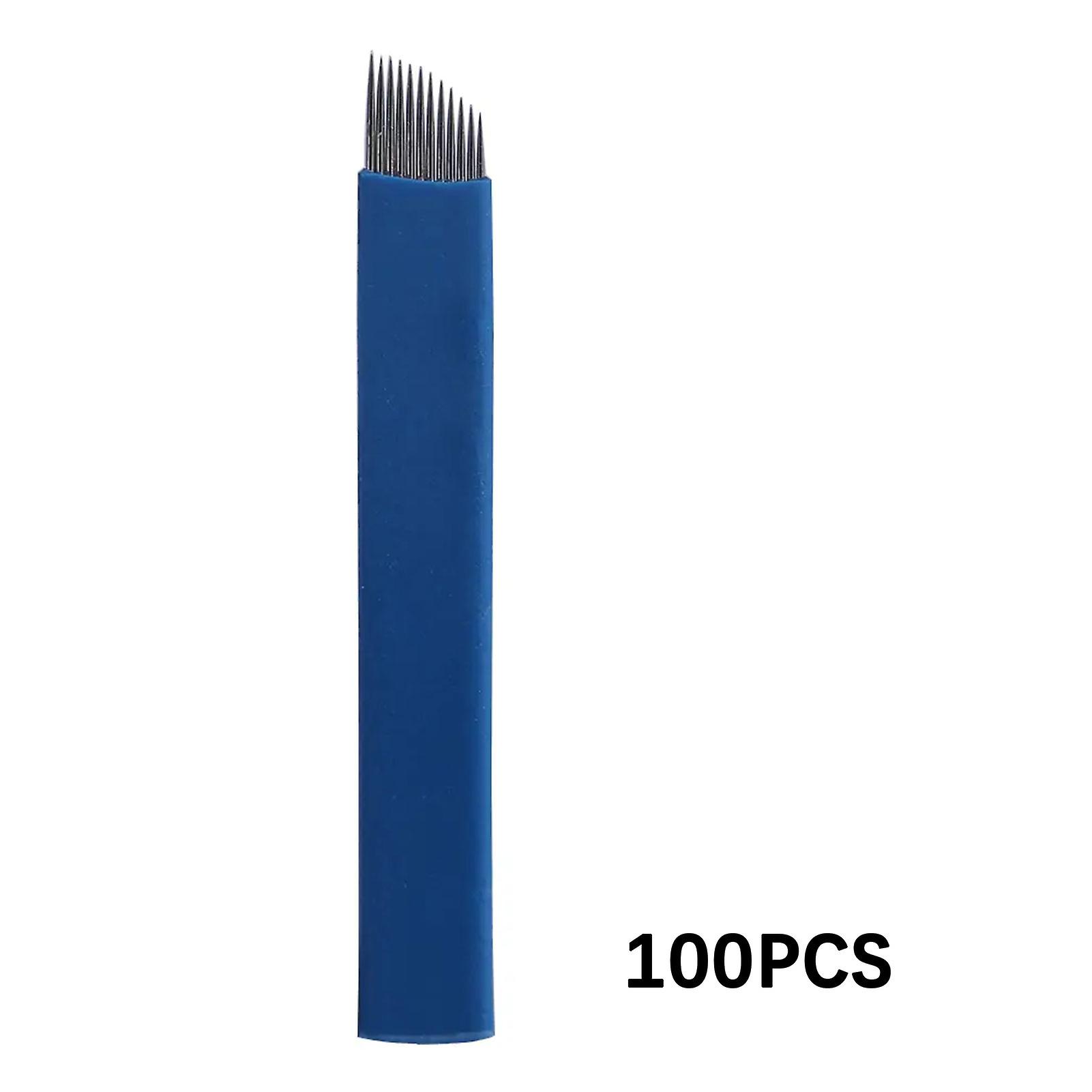 12 Pin Microbladings Needles Lip Tattooing Microblades Permanent Makeup-Blades for Beauty Salon