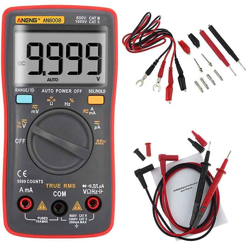 True Rms Wave Output Digital Multimeter Ac Dc Current Volt Resistance Frequency Capacitance Test