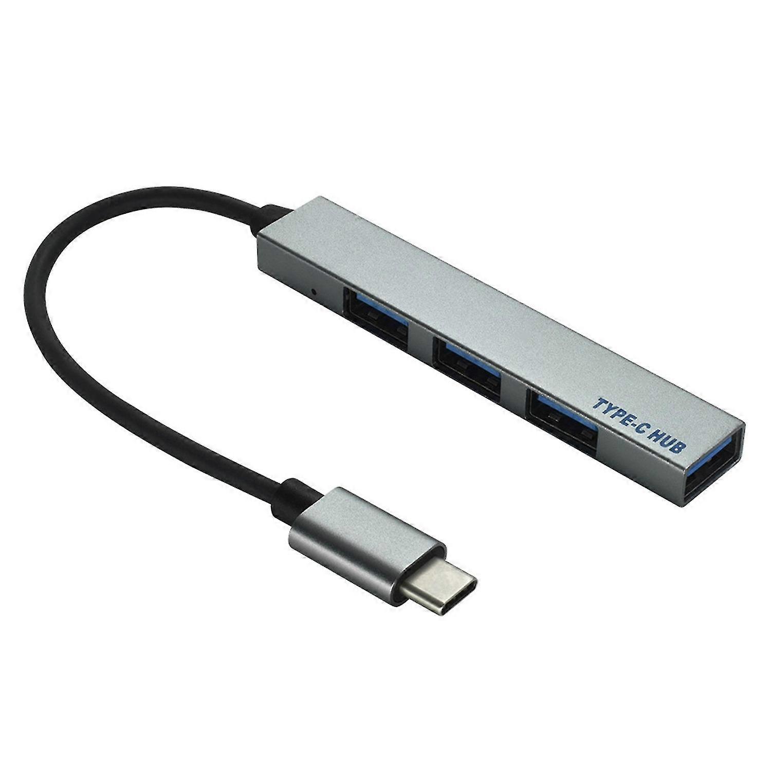 Expansion Dock High Performance Aluminum Alloy USB2.0 HUB Docking Station for Home for Type-C Laptop