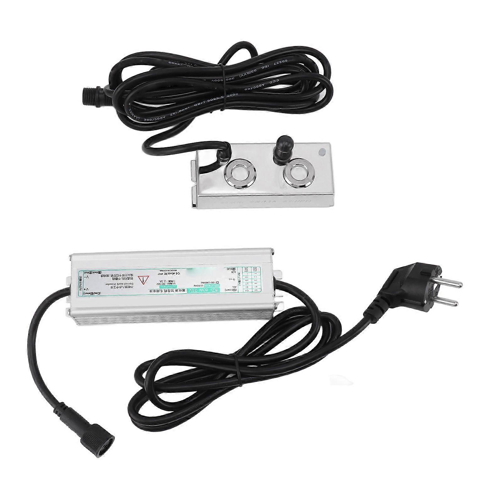 بالموجات فوق الصوتية صانع الضباب مبيد الفولاذ المقاوم للصدأ آلة الضباب بالموجات فوق الصوتية للبيوت البلاستيكية حدائق المروج برك AC100 ?240V الاتحاد الأوروبي التوصيل