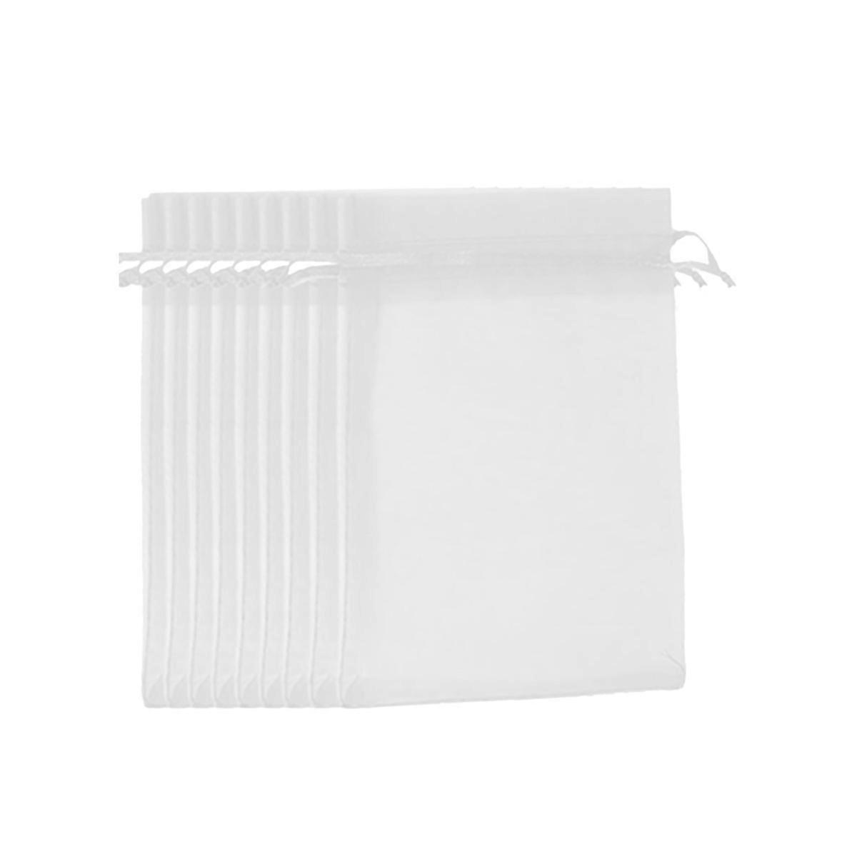 50PCS white banded yarn mesh bag