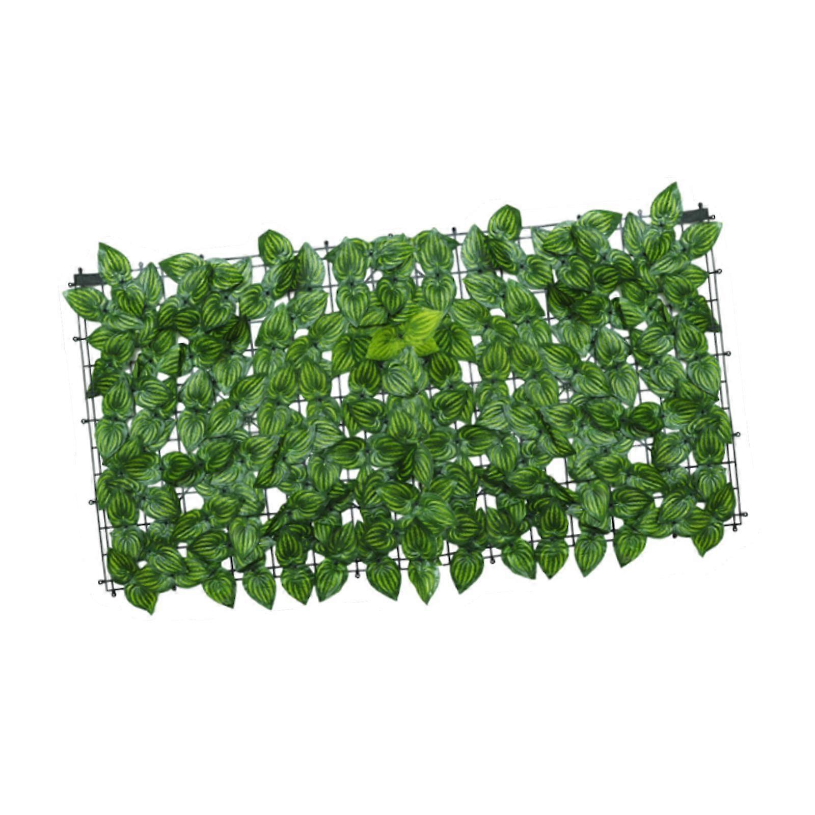 Artificial Privacy Fence Wall Screen Faux Greenery Backdrop for Patio Garden 50x100cm