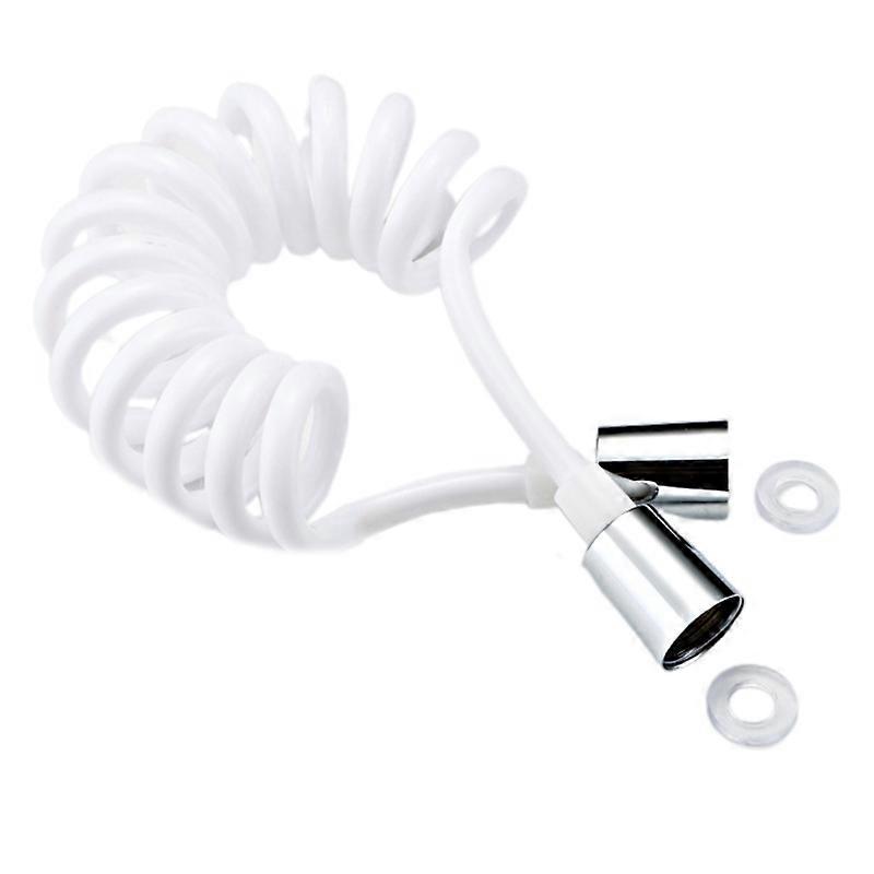 Retractable Spring Hose Flexible Telescopic Shower Hose Black/ Gray/ White