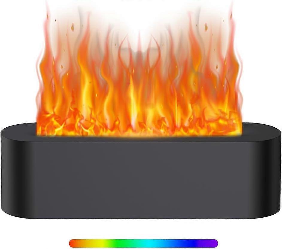 Essential Oil Diffuser, Aroma Diffuser with Flame Effect, 7 Colors, Flame Effect, Essential Oil Diffuser