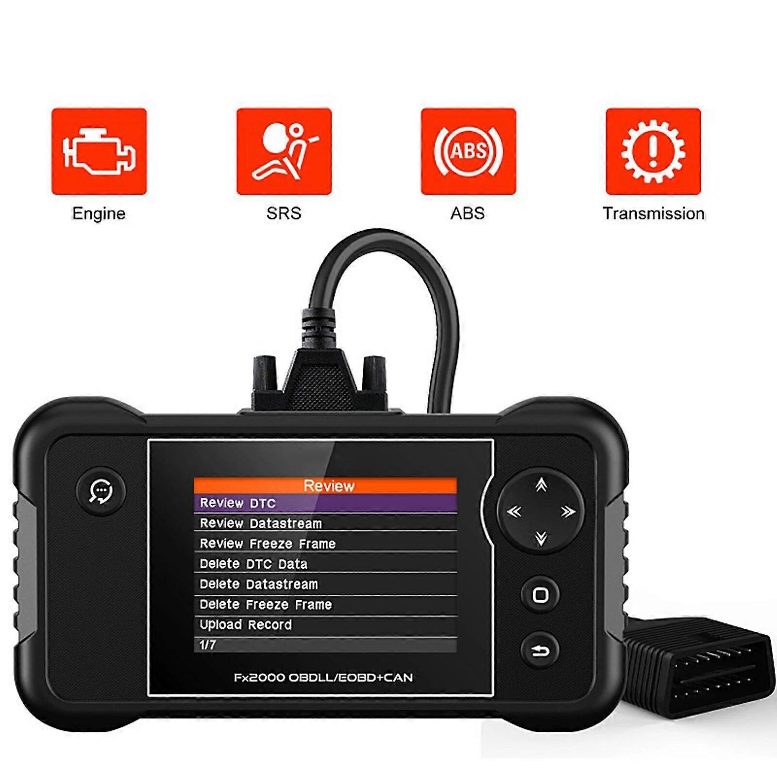 Fx2000 Four Systems Odb2 Automotive Diagnostic Scanner Tool Engine/abs/srs Obdii Diagnostics Tools Multifunctional Code Reader FN9U8225