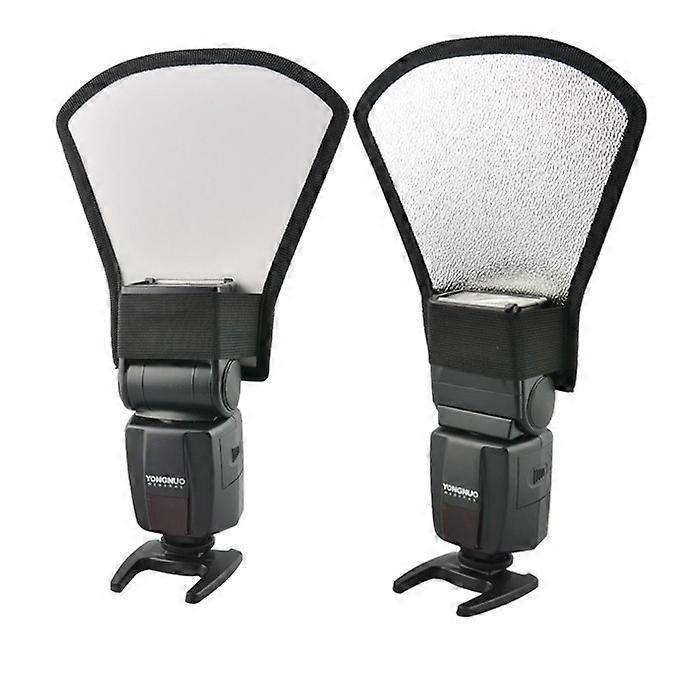 2 Pcs SLR Camera Flash Reflector Shovel Dome Light Shield Diffuser Diffuser Diffuser Silver Reflecto