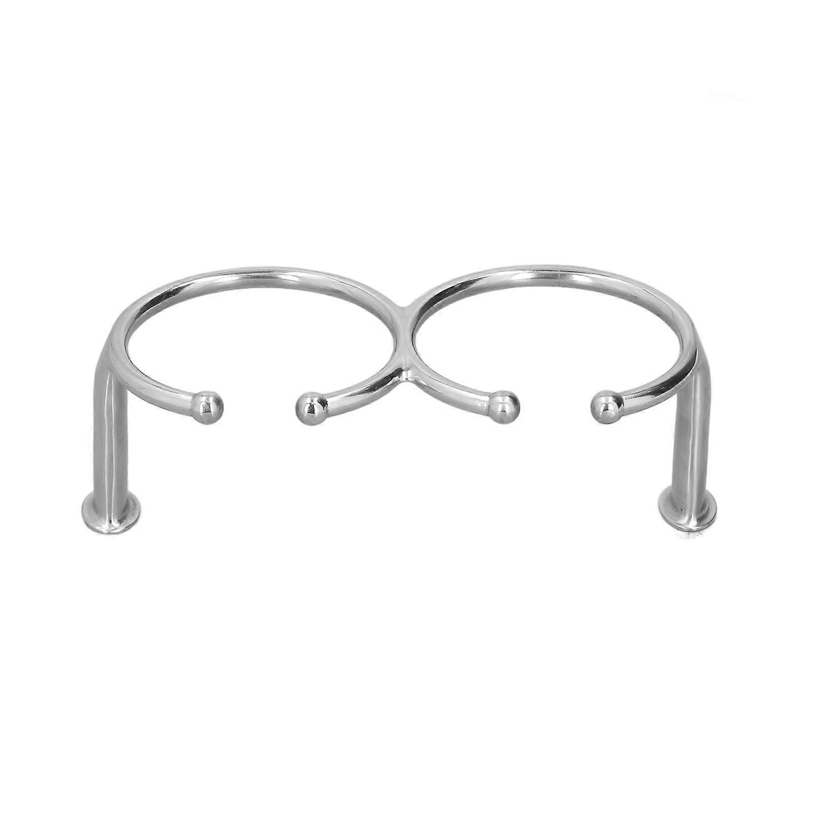 Dobbel åpen ringkoppholder 316 rustfritt stål universelt for båtspillbord sofabiler