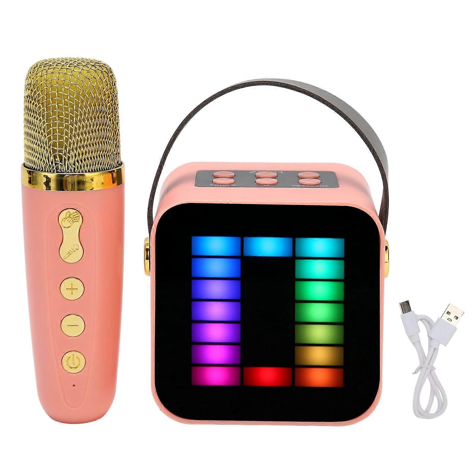 Mini Karaoke Machine Set Rgb Pickup Light Digital Processing Chip
